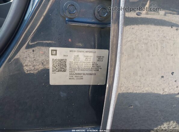 1G1ZD5ST3LF036033 2020 CHEVROLET MALIBU Blue Widok komory silnika