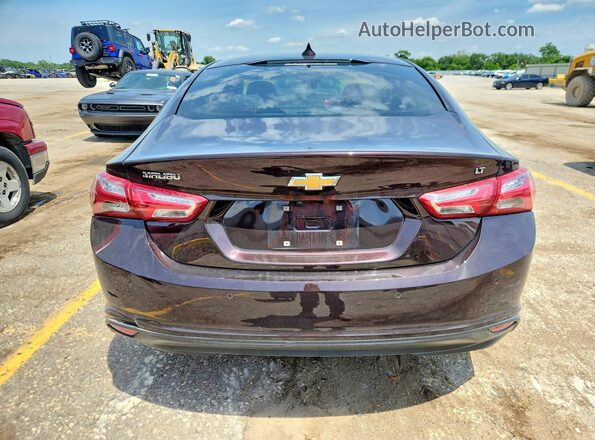 1G1ZD5ST3MF039385 2021 CHEVROLET MALIBU Бордовый Вид сзади
