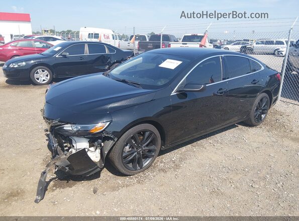1G1ZD5ST3MF077733 2021 CHEVROLET MALIBU Черный Передняя левая четверть