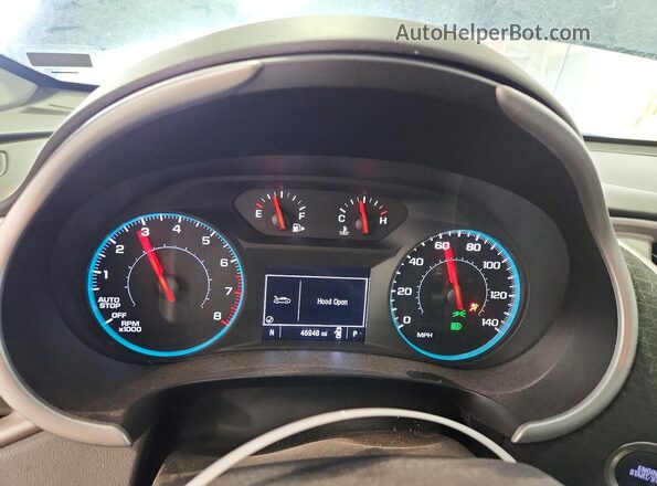 1G1ZD5ST3SF143789 2025 CHEVROLET MALIBU Blue Instrument cluster view