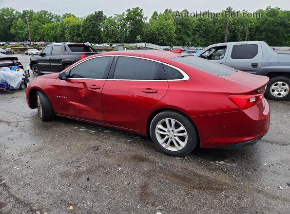 1G1ZD5ST4JF133464 2018 CHEVROLET MALIBU Burgundy Trasero izquierdo