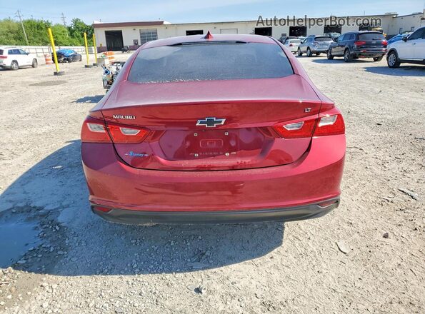 1G1ZD5ST4JF231264 2018 CHEVROLET MALIBU Red უკანა ხედი