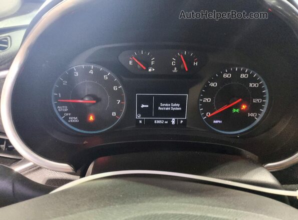 1G1ZD5ST4KF131005 2019 CHEVROLET MALIBU Red Widok zestawu wskaźników