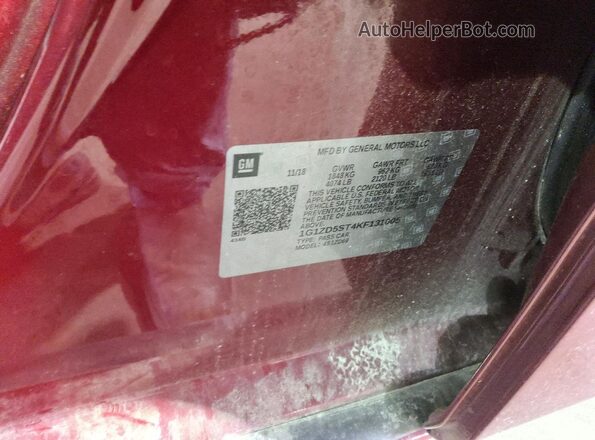 1G1ZD5ST4KF131005 2019 CHEVROLET MALIBU Red Widok komory silnika