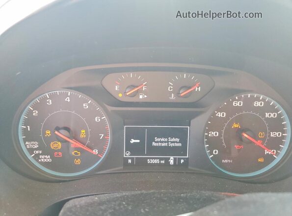 1G1ZD5ST4KF208911 2019 CHEVROLET MALIBU Blue Instrument cluster view