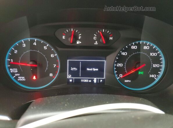 1G1ZD5ST4LF111418 2020 CHEVROLET MALIBU Gray Instrument cluster view