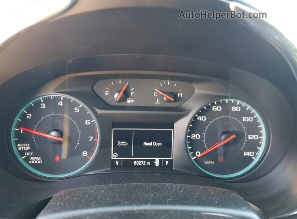 1G1ZD5ST4MF008145 2021 CHEVROLET MALIBU Black Вид щитка приладів