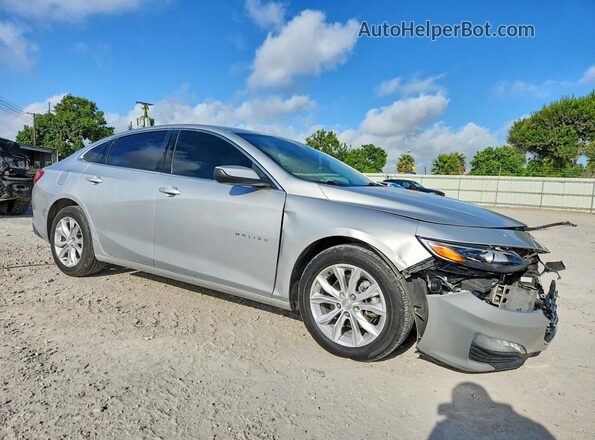 1G1ZD5ST4MF040254 2021 CHEVROLET MALIBU Серебряный Передняя правая четверть