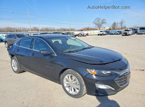 1G1ZD5ST4MF070435 2021 CHEVROLET MALIBU Черный Передняя правая четверть