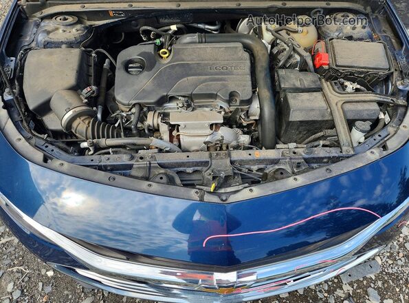1G1ZD5ST4NF153235 2022 CHEVROLET MALIBU Синий Вид задней части салона