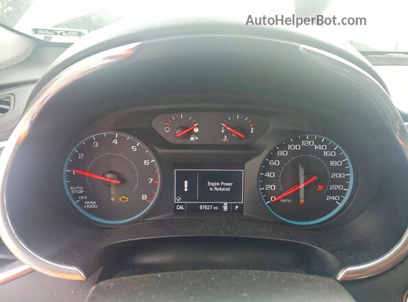 1G1ZD5ST5KF184831 2019 CHEVROLET MALIBU Silver ხელსაწყოთა პანელის ხედი