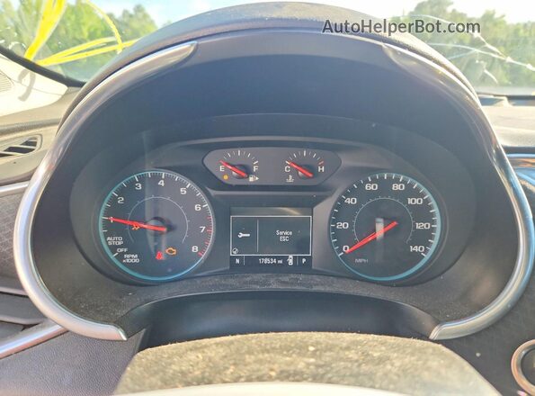 1G1ZD5ST5LF090286 2020 CHEVROLET MALIBU Black Instrument cluster view