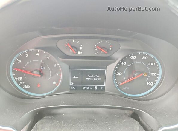 1G1ZD5ST6JF245344 2018 CHEVROLET MALIBU Burgundy Vista del cuadro de instrumentos