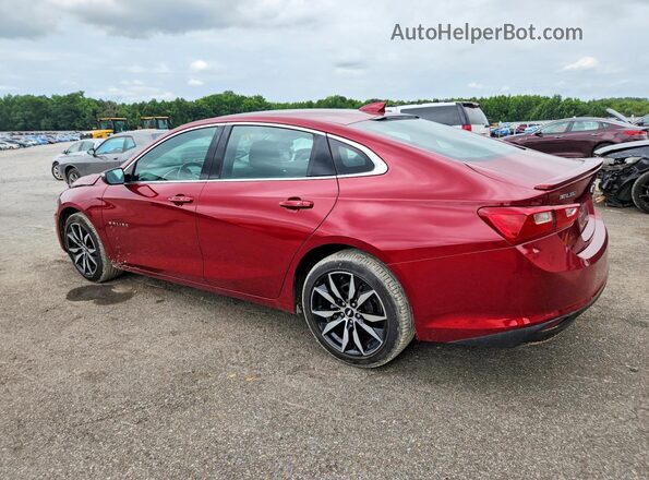 1G1ZD5ST6JF245344 2018 CHEVROLET MALIBU Burgundy Trasero izquierdo