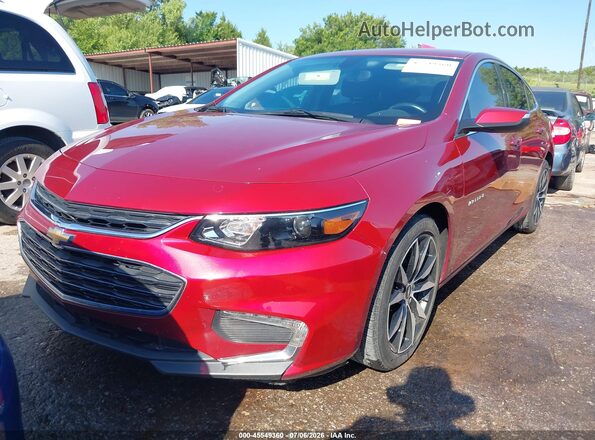 1G1ZD5ST6JF278487 2018 CHEVROLET MALIBU Красный Передняя левая четверть