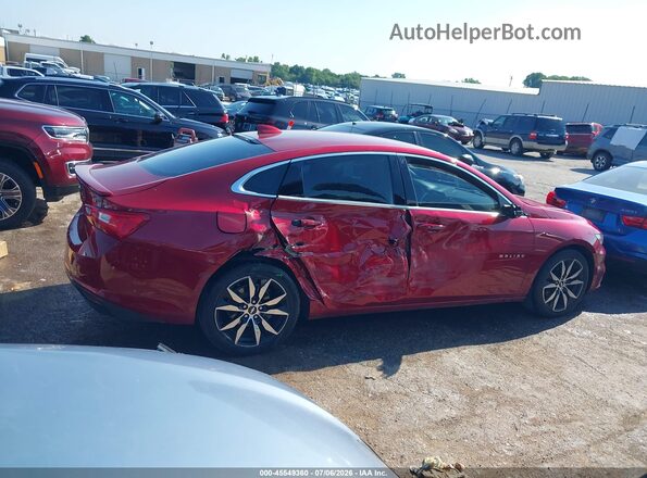 1G1ZD5ST6JF278487 2018 CHEVROLET MALIBU Красный Вид задней части салона