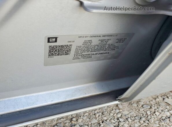 1G1ZD5ST6JF280451 2018 CHEVROLET MALIBU Silver Engine compartment view