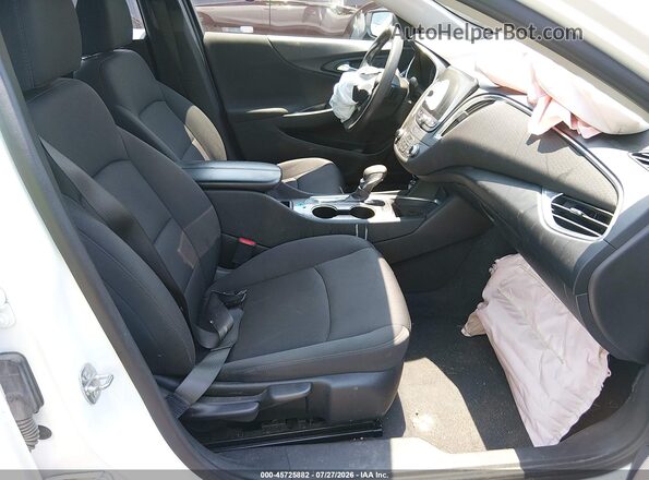1G1ZD5ST6MF044645 2021 CHEVROLET MALIBU Белый Вид салона спереди