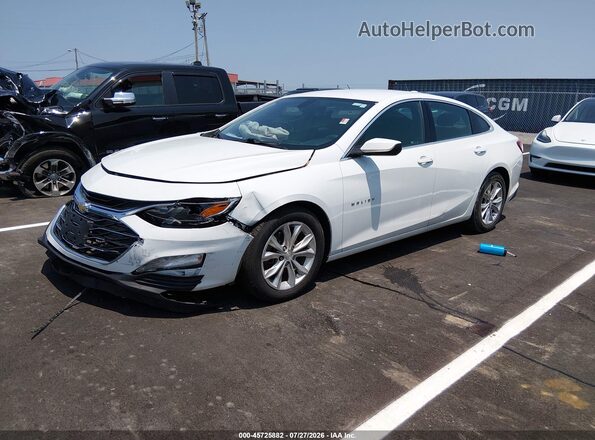 1G1ZD5ST6MF044645 2021 CHEVROLET MALIBU Белый Передняя левая четверть