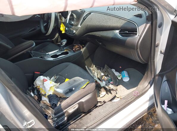 1G1ZD5ST6MF047318 2021 CHEVROLET MALIBU Серебряный Вид салона спереди