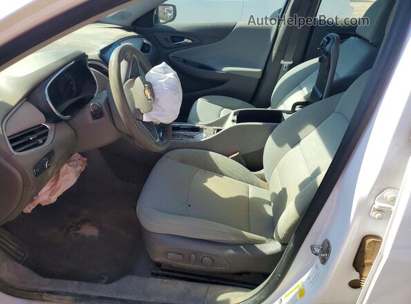 1G1ZD5ST7KF189173 2019 CHEVROLET MALIBU Белый Вид салона спереди