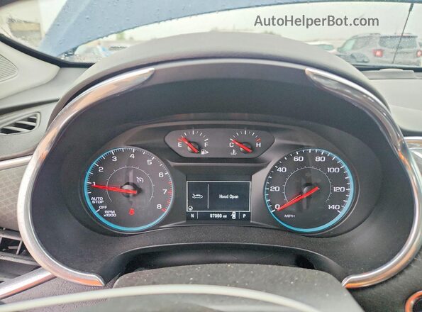 1G1ZD5ST7MF010682 2021 CHEVROLET MALIBU Синий Вид щитка приборов