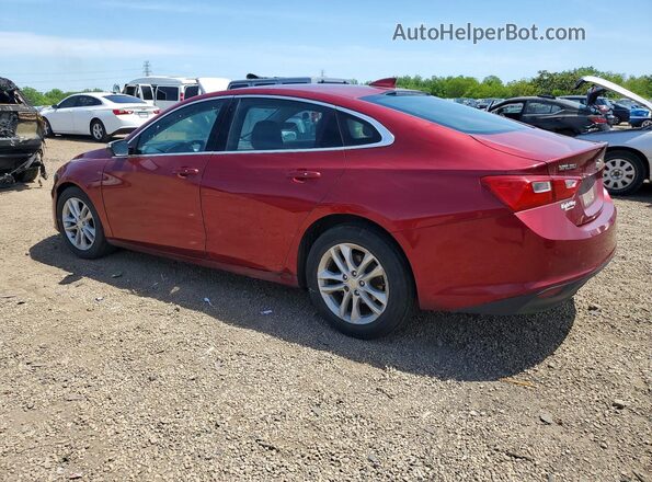 1G1ZD5ST8JF136996 2018 CHEVROLET MALIBU Burgundy Trasero izquierdo