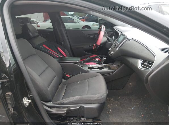 1G1ZD5ST8JF138084 2018 CHEVROLET MALIBU Black წინა სალონის ხედი