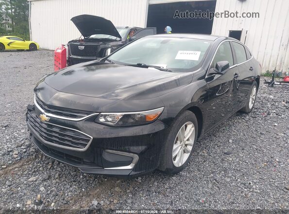 1G1ZD5ST8JF188290 2018 CHEVROLET MALIBU Black წინა მარცხენა ხედი სამი მეოთხედიდან