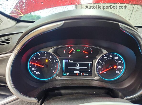 1G1ZD5ST8JF243305 2018 CHEVROLET MALIBU Red Widok zestawu wskaźników