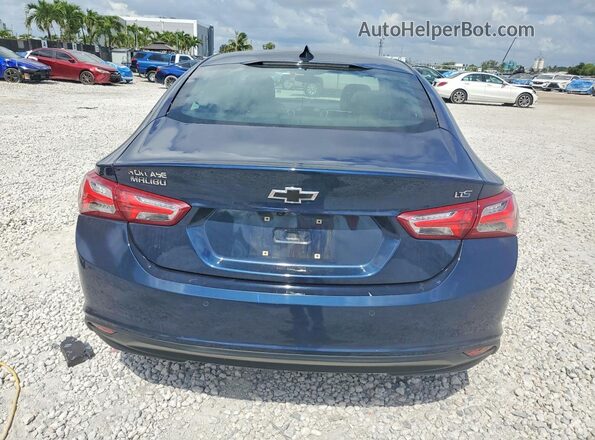 1G1ZD5ST8LF001598 2020 CHEVROLET MALIBU Blue Widok z tyłu