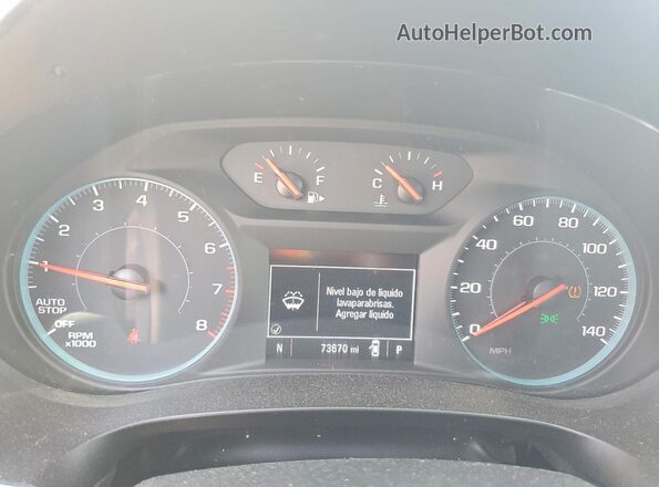 1G1ZD5ST8LF001598 2020 CHEVROLET MALIBU Blue Widok zestawu wskaźników