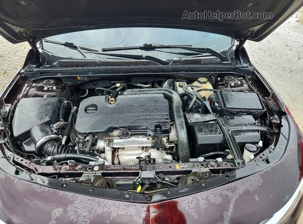 1G1ZD5ST8LF051949 2020 CHEVROLET MALIBU Burgundy Вид задньої частини салону