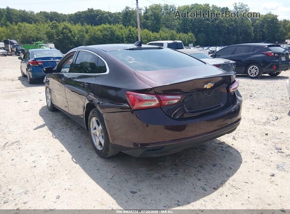 1G1ZD5ST8LF053264 2020 CHEVROLET MALIBU Burgundy Trasero izquierdo