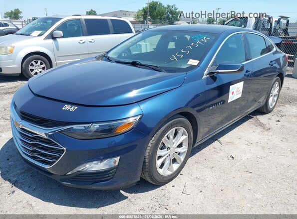 1G1ZD5ST8MF018712 2021 CHEVROLET MALIBU Blue Vista tres cuartos delantera izquierda
