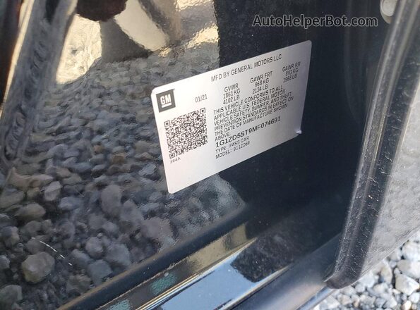 1G1ZD5ST9MF074691 2021 CHEVROLET MALIBU Black Engine compartment view