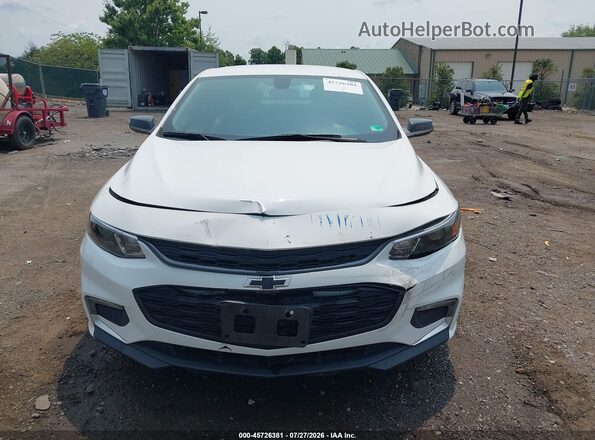 1G1ZD5STXJF287953 2018 CHEVROLET MALIBU White Սարքավորումների վահանակի տեսք