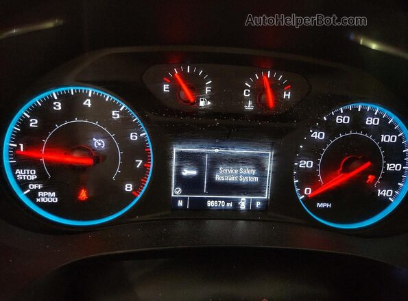 1G1ZD5STXLF111651 2020 CHEVROLET MALIBU Silver Вид щитка приладів