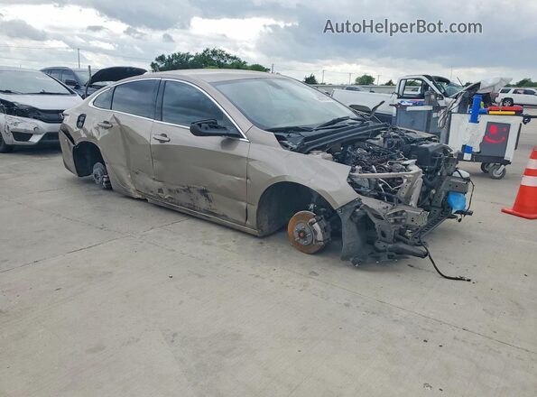 1G1ZD5STXNF121700 2022 CHEVROLET MALIBU Желто-коричневый Передняя правая четверть