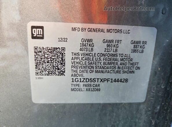 1G1ZD5STXPF144428 2023 CHEVROLET MALIBU Silver Շարժիչի բաժամունքի տեսք