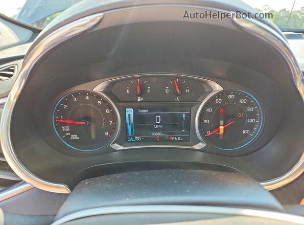 1G1ZE5ST1HF293440 2017 CHEVROLET MALIBU Синий Вид щитка приборов