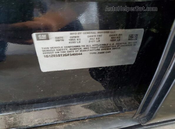 1G1ZE5ST2GF349044 2016 CHEVROLET MALIBU Black Շարժիչի բաժամունքի տեսք