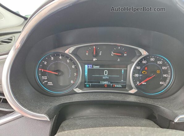 1G1ZE5ST2GF353885 2016 CHEVROLET MALIBU Black ხელსაწყოთა პანელის ხედი