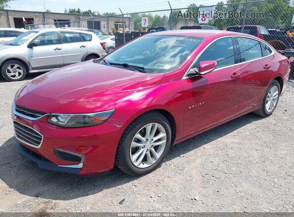 1G1ZE5ST2HF129596 2017 CHEVROLET MALIBU Red წინა მარცხენა ხედი სამი მეოთხედიდან
