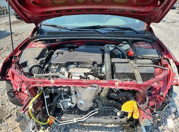 1G1ZE5ST4HF160882 2017 CHEVROLET MALIBU Бордовый Вид задней части салона