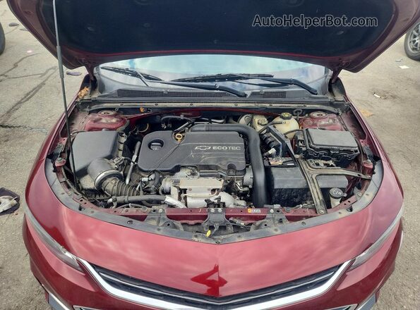 1G1ZE5ST5GF210557 2016 CHEVROLET MALIBU Красный Вид задней части салона