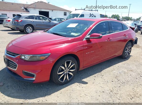 1G1ZE5ST5GF225513 2016 CHEVROLET MALIBU Red Առջևի ձախ երեք քառորդ տեսարան