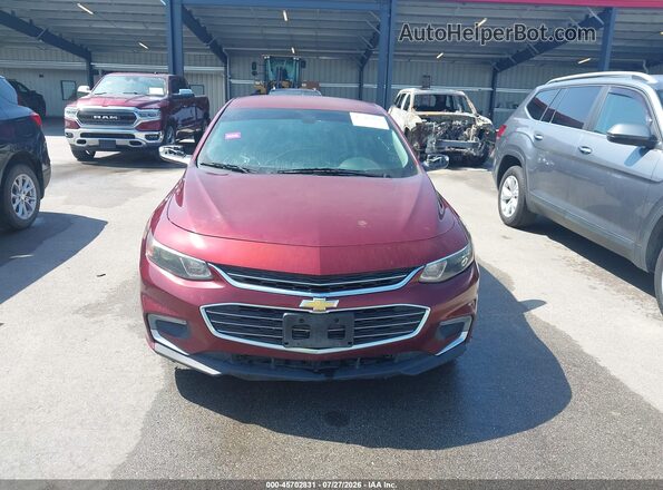 1G1ZE5ST5GF314112 2016 CHEVROLET MALIBU Темно-бордовый Вид щитка приборов