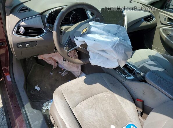 1G1ZE5ST6GF188147 2016 CHEVROLET MALIBU Burgundy Առջևի վահանակի տեսք