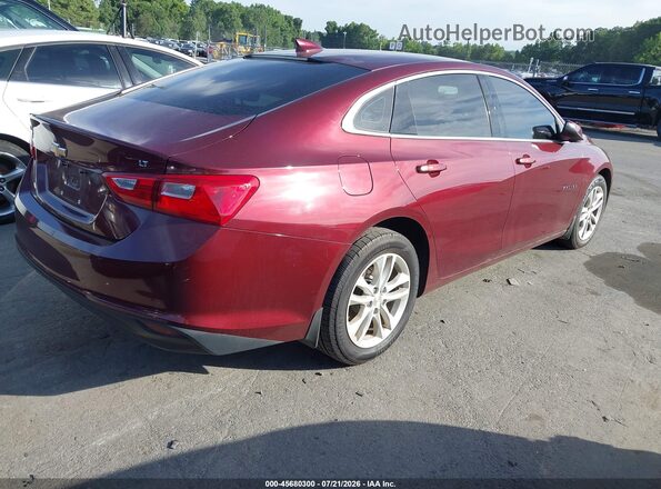 1G1ZE5ST7GF224394 2016 CHEVROLET MALIBU Burgundy Trasero derecho